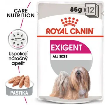Akce ROYAL CANIN Exigent Dog Loaf kapsička s paštikou pro mlsné malé psy 12x
