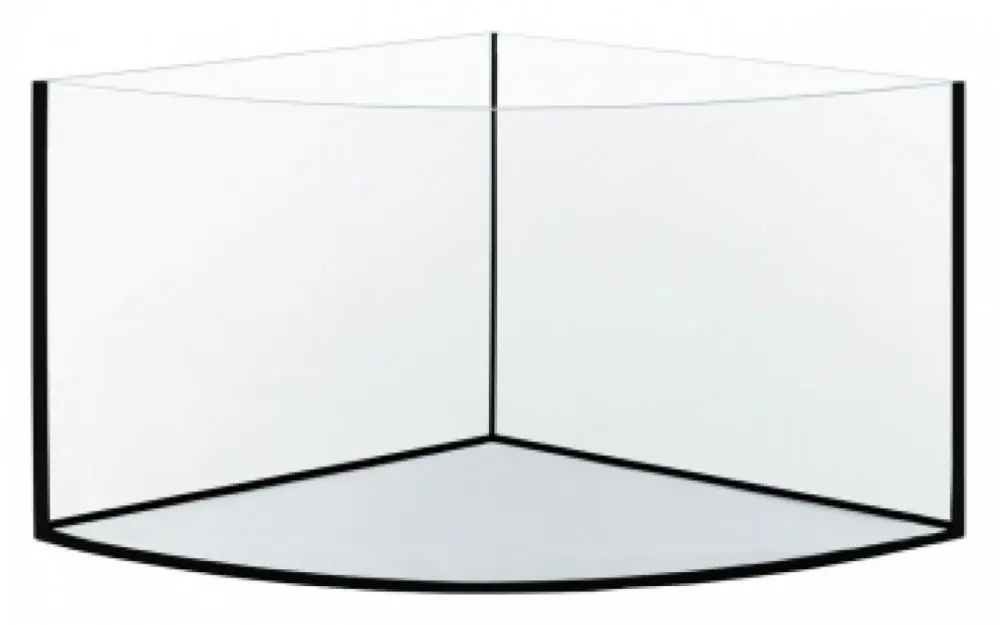 Akvarium rohové 70 l / 57 x 57 x 40 cm výška Akční Nabídka