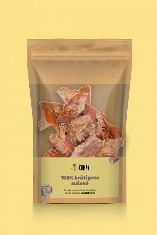Výprodej 100% krůtí prso, sušené (50 g)