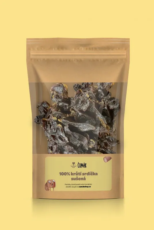 Speciální Cena 100% krůtí srdíčka, sušená (50 g)