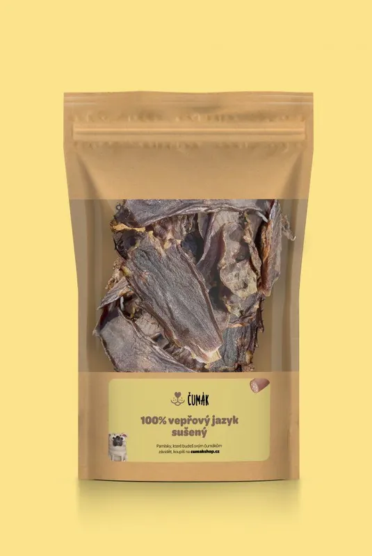 100% vepřový jazyk, sušený (50 g) Horká Nabídka