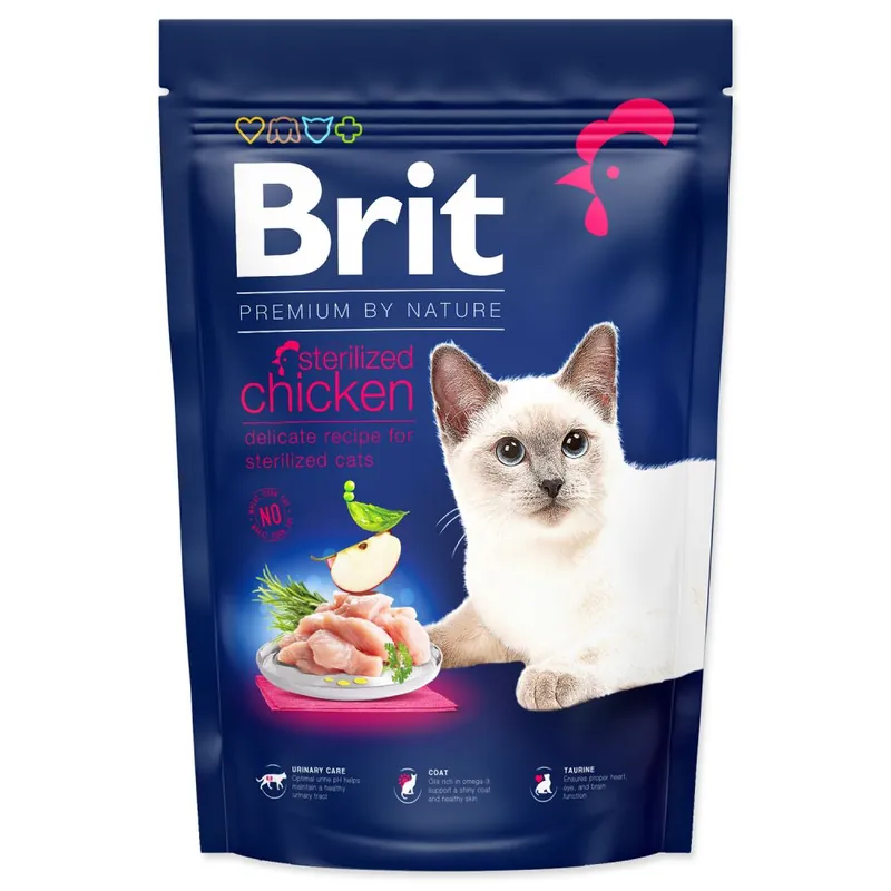 Bezpečná Platba BRIT Premium by Nature Cat Sterilized Chicken 300g