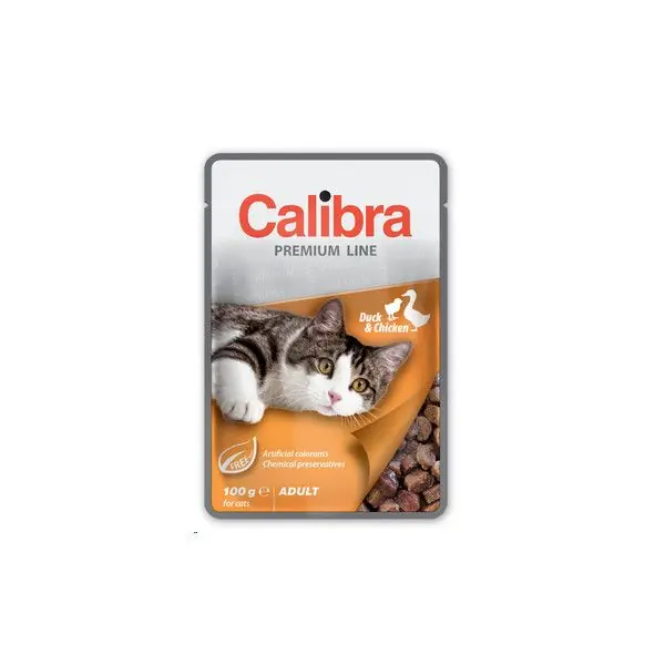Calibra Cat kapsa Premium Adult Duck & Chicken 100g Výhodná Nabídka