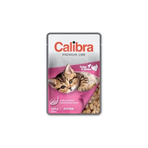 Calibra Cat kapsa Premium Kitten Turkey & Chicken100g Poslední Šance