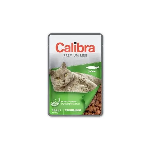 Calibra Cat kapsa Premium Sterilised Salmon 100g Akční Nabídka