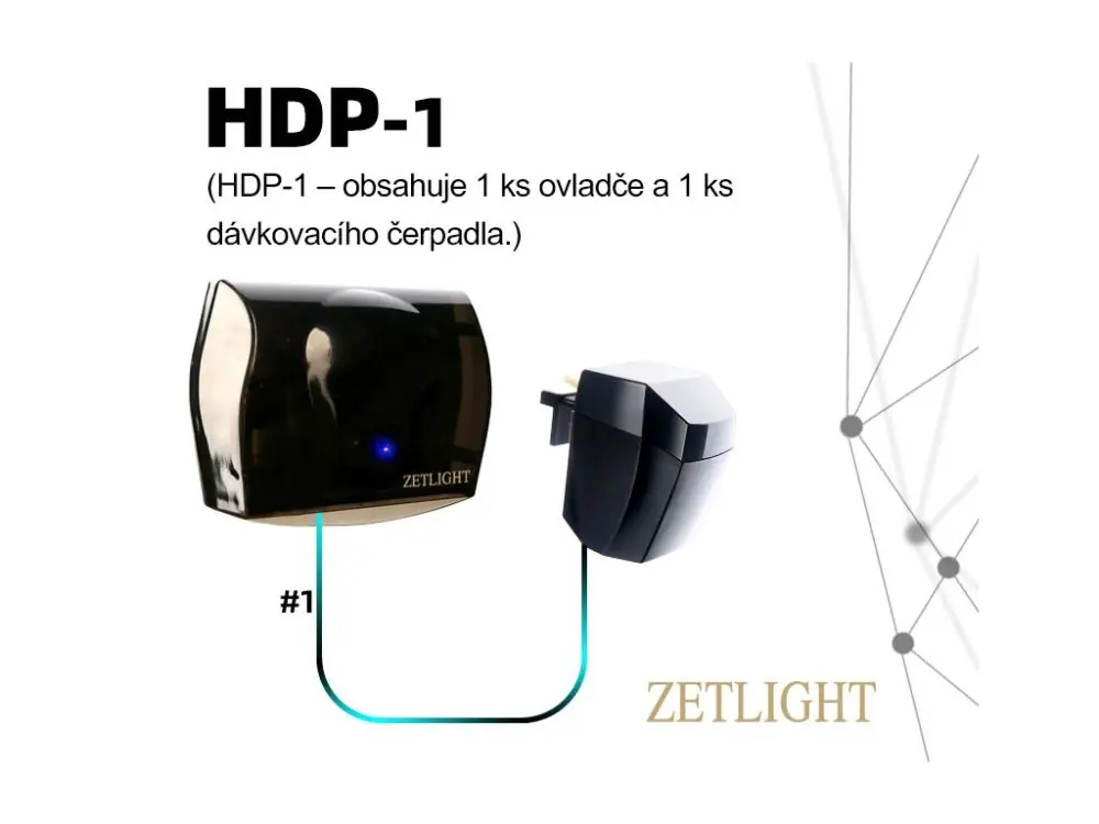 Dávkovač hnojiv ZETLIGHT - 1 dávkovací čerpadlo s řídící jednotkou Hit Sezóny