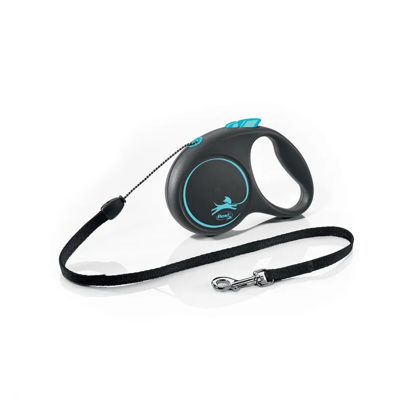Bezpečná Platba flexi Black Design S lanko 5m/12kg modrá