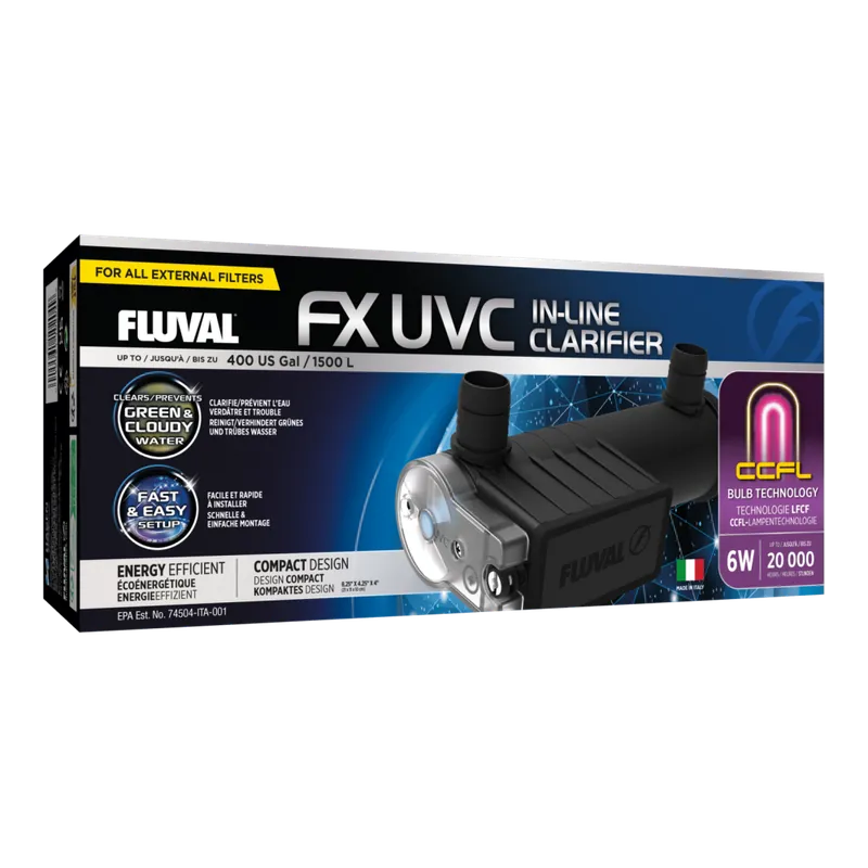 Značkový FLUVAL FX UVC sterilizátor - UV lampa 6W