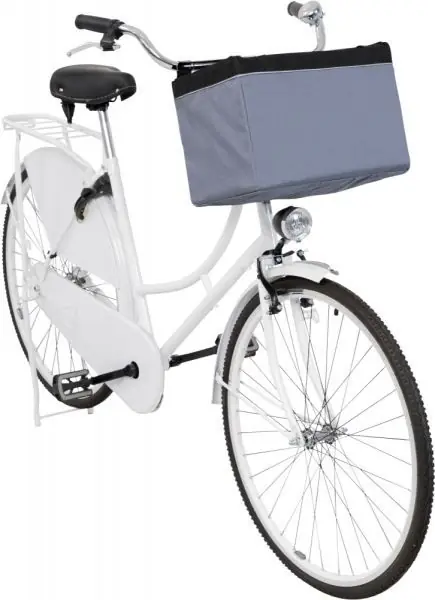 Zlevněný Front-Box transportní košík na řidítka, 38 x 25 x 25cm, šedá