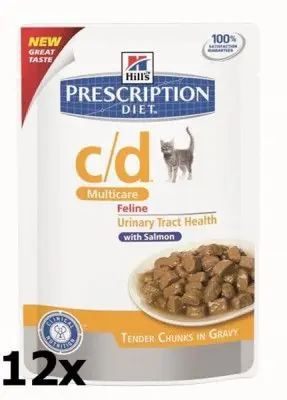 Hill‘s Prescription Diet Feline C/D kaps. Salmon 12 x 85 g Ihned K Objednání