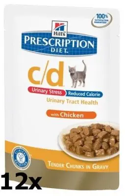 Hit Sezóny Hill‘s Prescription Diet Feline C/D kaps. Urinary Str. Reduc.Cal. 12 x 85 g