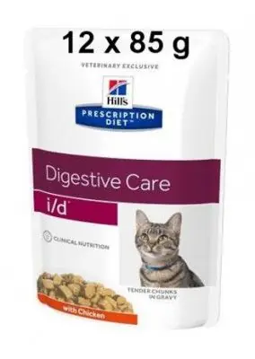 Hill‘s Prescription Diet Feline I/D kapsička Chicken 12 x 85 g Sezónní Sleva
