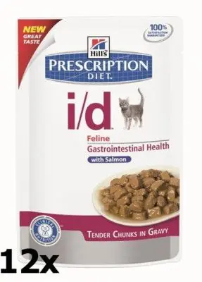 Akční Cena Hill‘s Prescription Diet Feline I/D kapsička Salmon 12 x 85 g