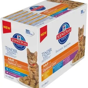 Výhodná Nabídka Hill‘s Science Plan Feline Adult kapsička Chicken+Turkey 12x85 g