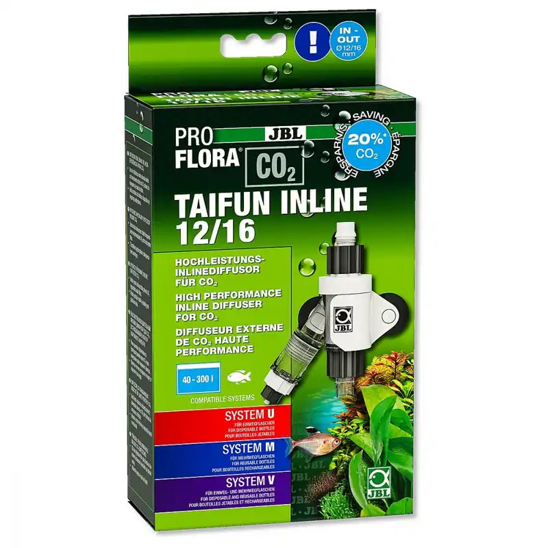 Sleva JBL Difuzér PROFLORA CO2 TAIFUN INLINE 12/16