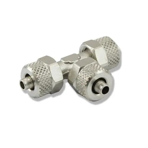 Nerezová rozbočka T na hadičku 4/6 mm se závitem Výprodej