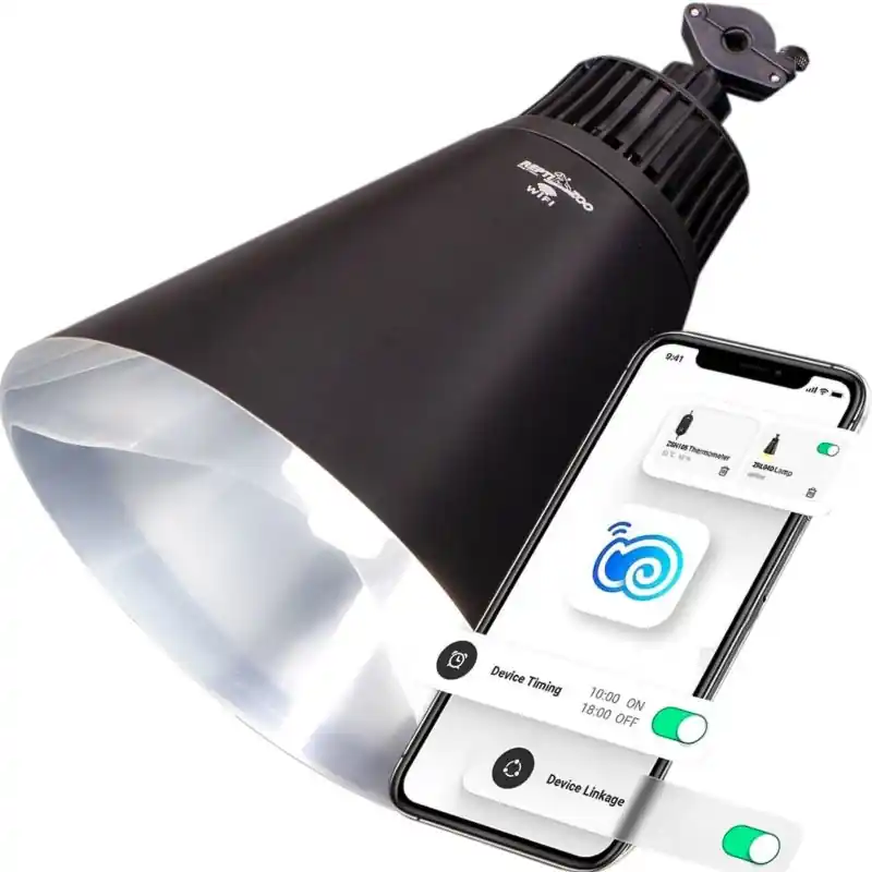 Odeslání Ihned Repti-Zoo Smart Wi-Fi Deep Lamp L - wifi lampa pro vyhřívné a UVB žárovky