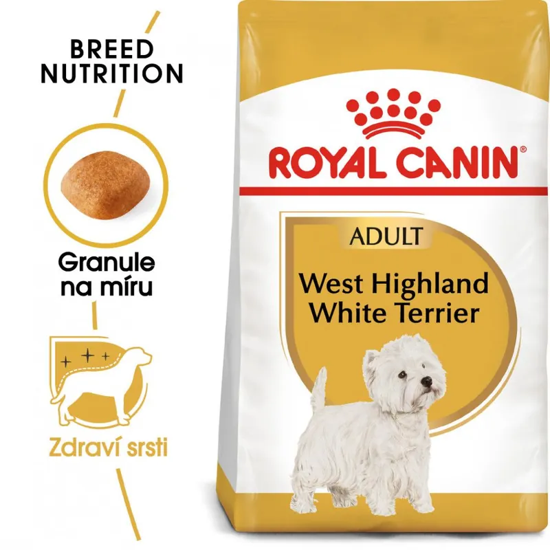 Zlevněný Royal Canin Westie Adult granule pro dospělého westíka 3kg
