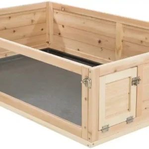 Vysoce Kvalitní Výběh pro morčata do vnitřních prostor, 114 × 30 × 74 cm, dřevo/plast