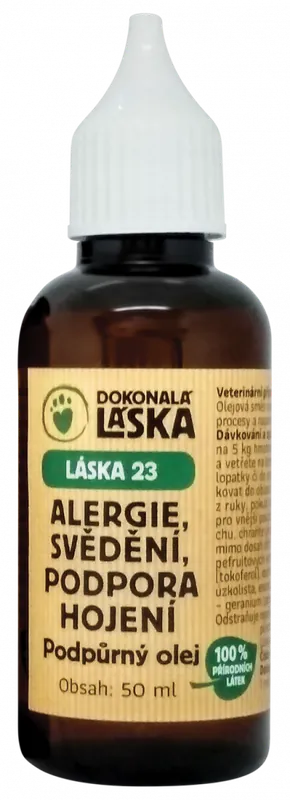 Láska 23 - podpůrný olej Alergie, hojení, svědění 100 ml Akční Cena