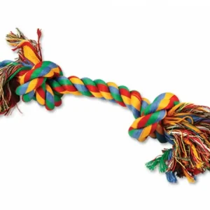Akce Uzel DOG FANTASY bavlněný barevný 2 knoty 30 cm (1ks)