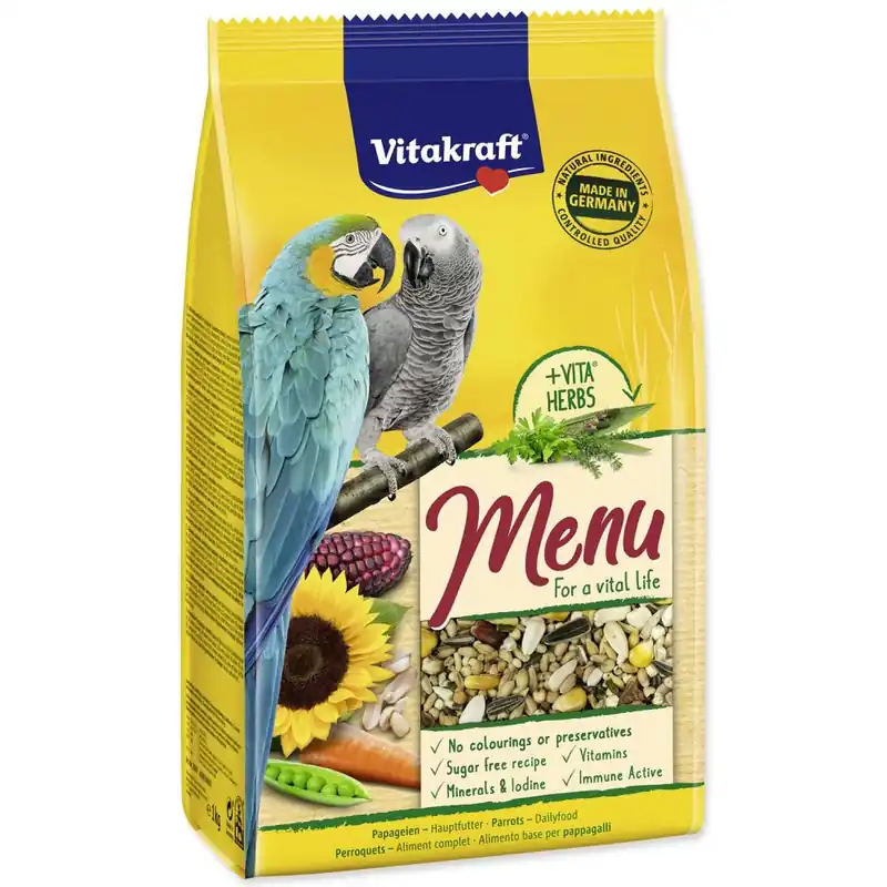 Finální Výprodej Krmivo Vitakraft Vital Menu velký papoušek 1kg