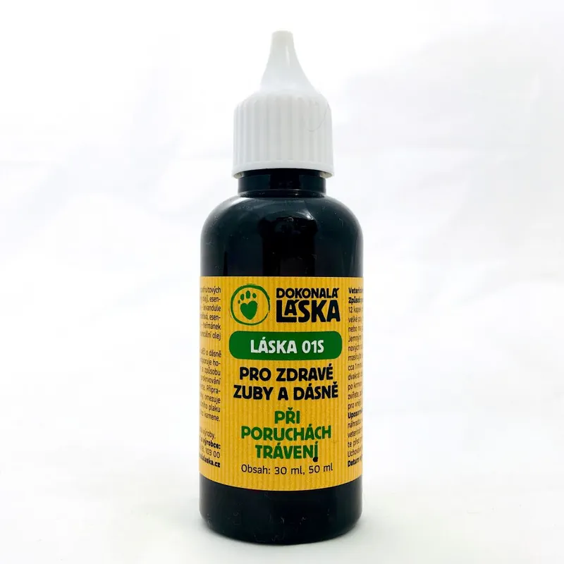 Autentický Láska 01S Pro zdravé zuby a dásně - Při poruchách trávení 50 ml
