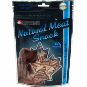 Akční Nabídka ONTARIO pochoutka Chicken Jerky Sandwich dog (70g)