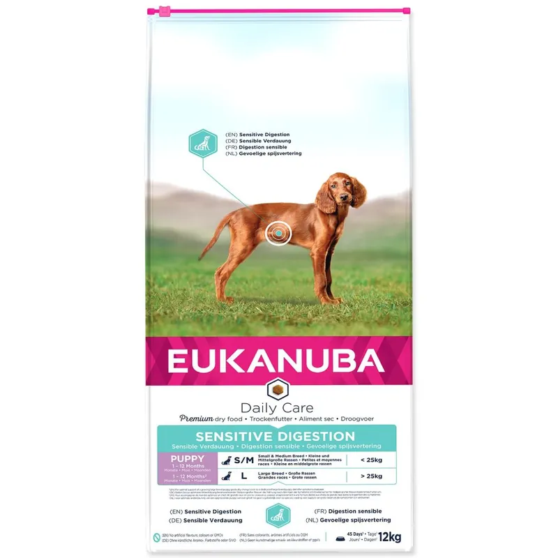 Nízká Cena Eukanuba Daily Care Sensitive Digestion (12kg)