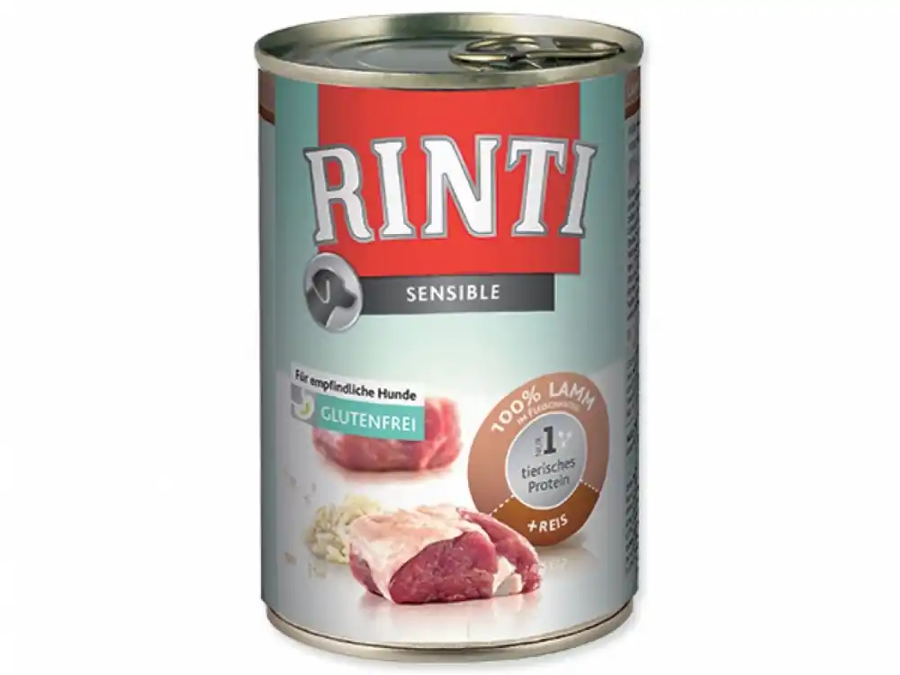 Konzerva RINTI Sensible jehně + rýže (400g) Dokud Zásoby Vydrží