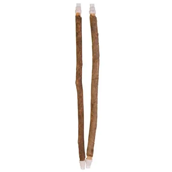 Dřevěná bidla s plastovým úchytem do klece 35cm/10a12mm 2ks Levný