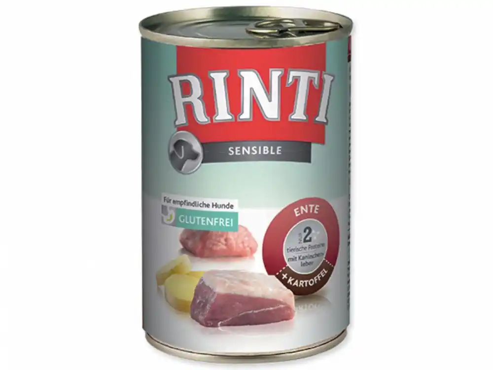 Super Cena Konzerva RINTI Sensible kachna + králík + brambory 400g