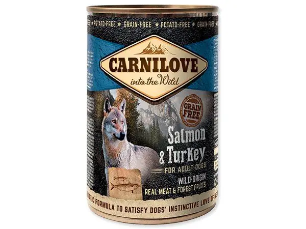 CARNILOVE Wild Meat Salmon & Turkey 400g () Sezónní Sleva
