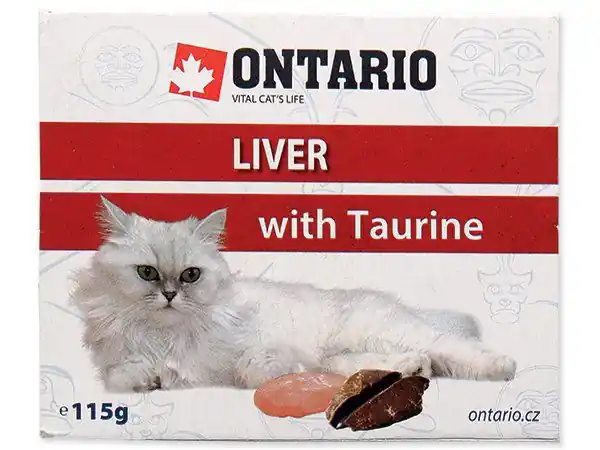 Vanička ONTARIO liver with taurine (115g) Ověřený