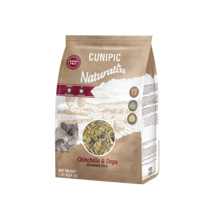 Cunipic Naturaliss Chinchilla & Degu - činčila a osmák 1,81 kg Akce