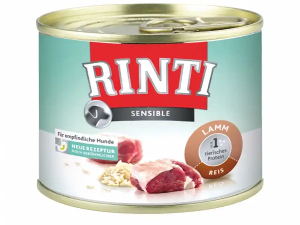 Konzerva Rinti Sensible jehně + rýže (185g) Pouze Dnes