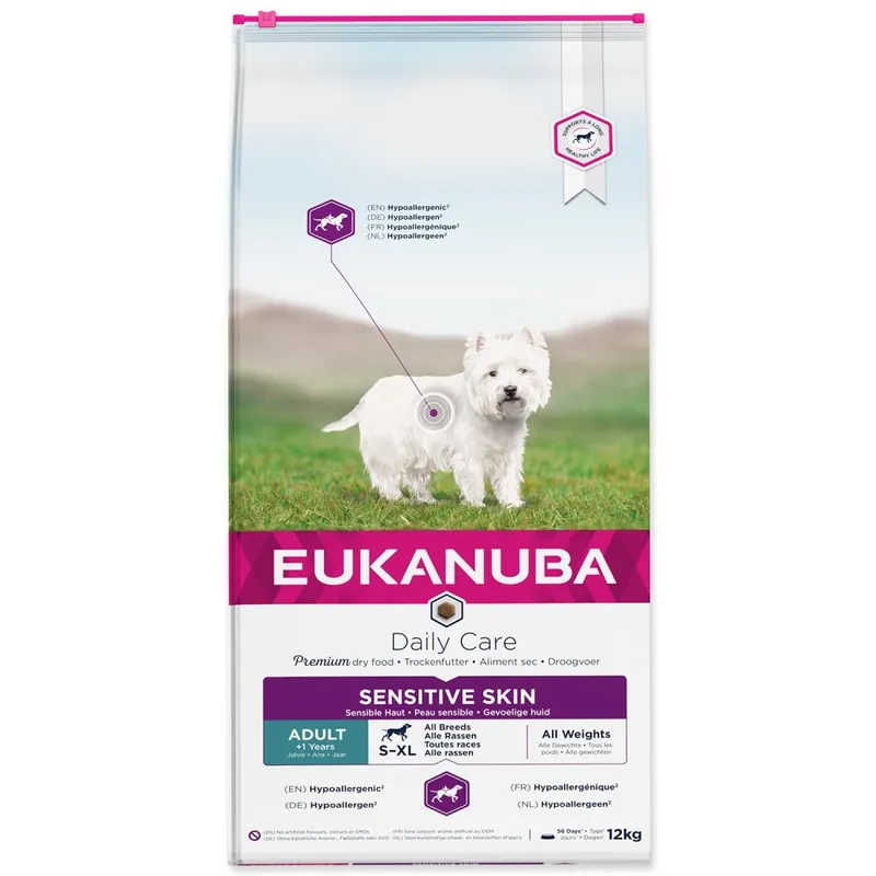 Eukanuba Daily Care Sensitive Skin (12kg) Výhodná Nabídka