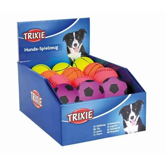 Ověřený Neonový míč mechová guma 6 cm TRIXIE