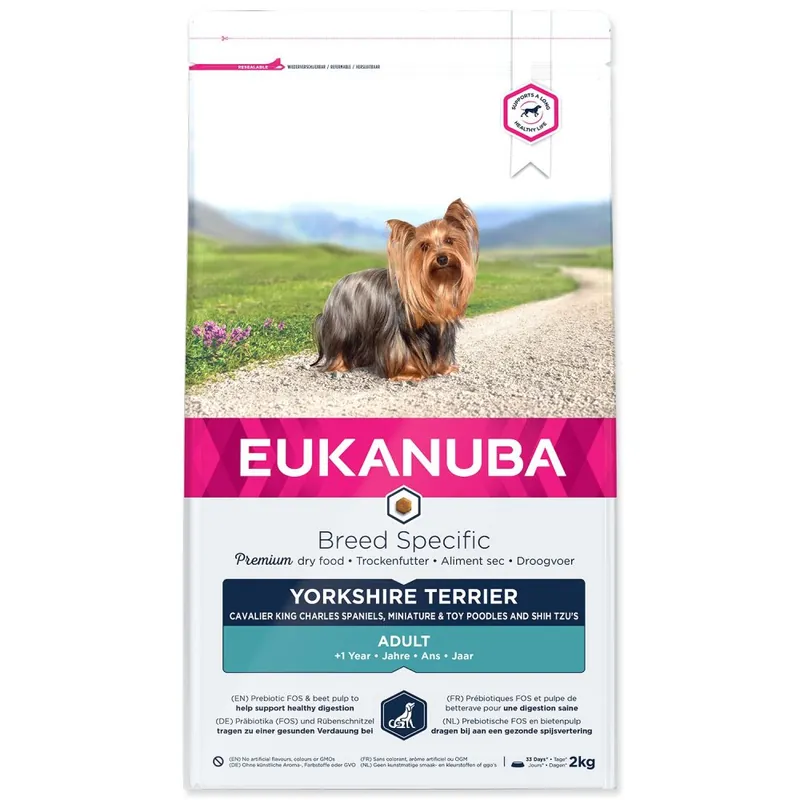 Aktuální Krmivo EUKANUBA Yorkshire Terrier 2kg
