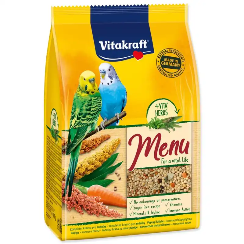 Jen Po Omezenou Doba Krmivo Vitakraft Menu Vital andulka 500g