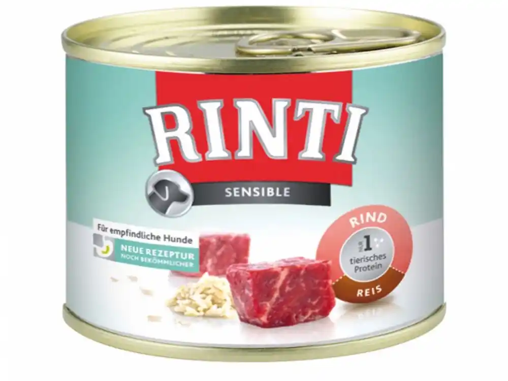 Konzerva Rinti Sensible hovězí + rýže (185g) Novinka