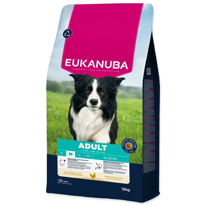 Víkendová Akce Krmivo EUKANUBA Adult Medium rich in fresh chicken 15kg