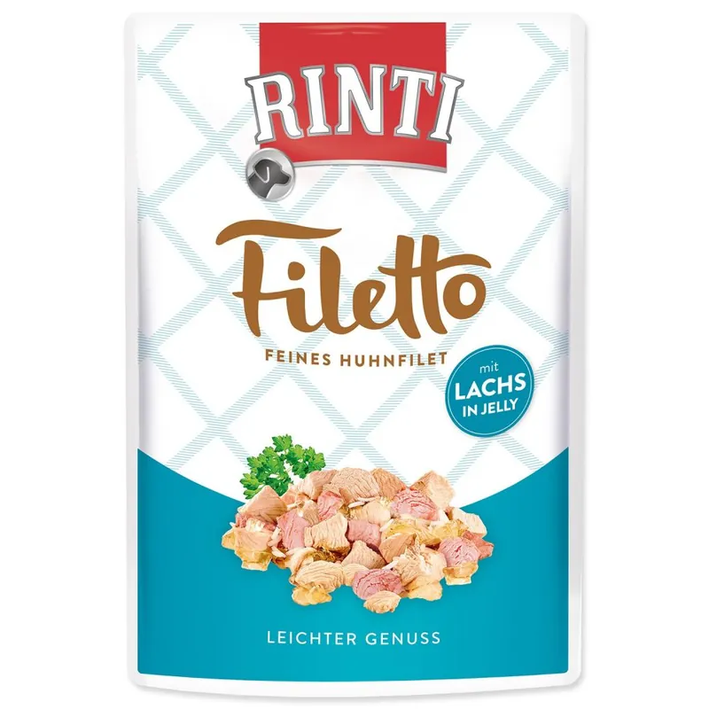 Akční Cena Kapsička RINTI Filetto kuře + losos v želé (100g)