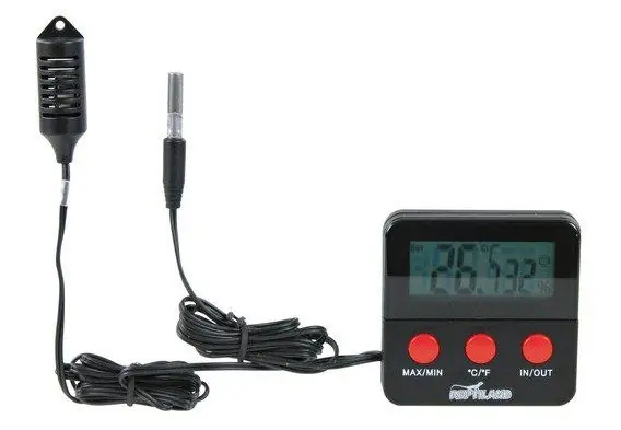 Levný Digitální Thermo-/Hydrometr s dálkovým čidlem