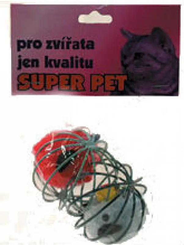 Hračka míč kovový s myší Poslední Šance