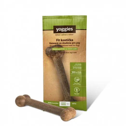 Speciální Cena Fit kostička Yoggies pro psy 118g lisovaná za studena Zdravý pamlsek pro čištění zubů