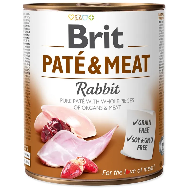 Akční Cena Konzerva BRIT Paté & Meat Rabbit (800g)