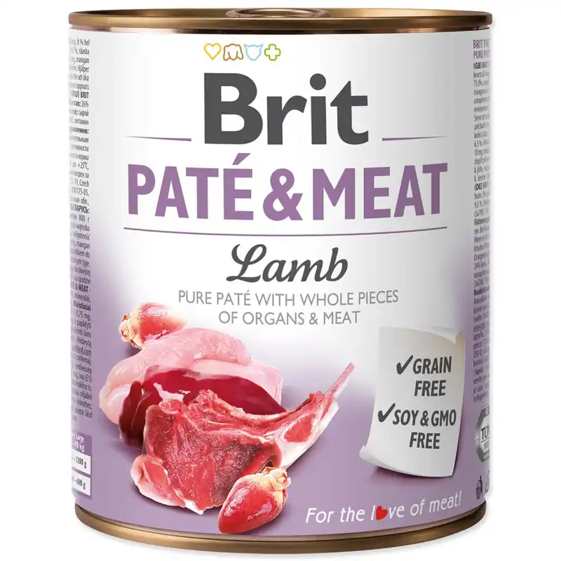 Konzerva BRIT Paté & Meat Lamb (800g) Nejlepší Volba