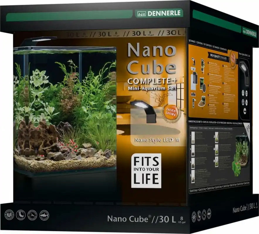 DENNERLE Akvárium NanoCube Complete+ Style LED 30 l Koupit Online