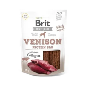 Brit Dog Jerky Venison Protein Bar 80 g Dokud Zásoby Vydrží
